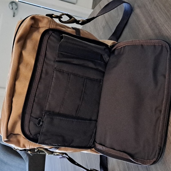 Eddie Bauer Vintage Canvas Adventurer Field Messenger Bag - Picture 8 of 14